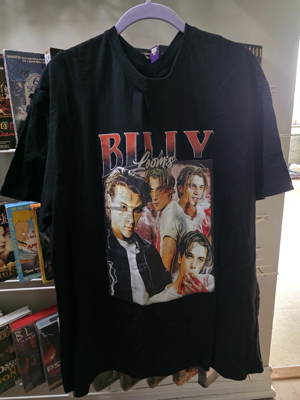 Billy Loomis Black Graphic Short Sleeve Tee - Women's Top